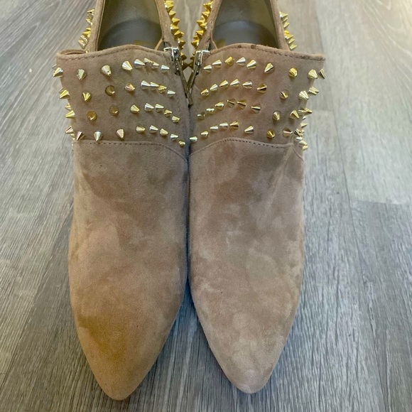 Sam Edelman Tan Suede Studded Ankle Boots - Never Worn! - Picture 3 of 5